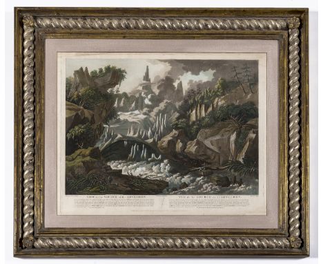 French Alps.- Glacier.- Malgo (Simon, engraver, active 1745-c.1800) View of the Source of Arveiron, fine large plate of the l