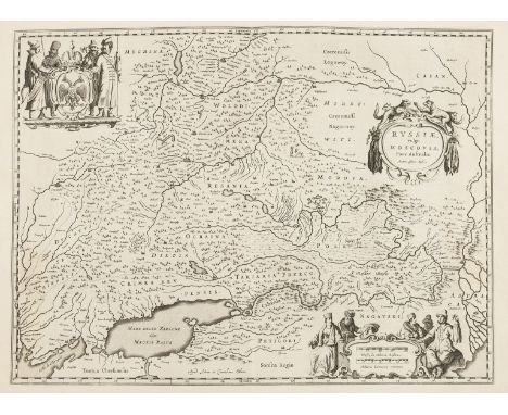 Russia.- Blaeu (Willem Jansz.) Russiae vulgo Moscovia Pars Australis, map centered on Moscow, prepared by the mapmaker Isaac 