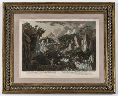 Swiss Alps.- Glacier.- Malgo (Simon, engraver, active 1745-c.1800) View of the Torrent of the Lutschinen, and of the Glaciers