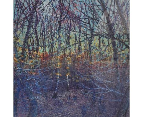 Piers Browne (1949-2024)"New Year's Day: Winter Dusk, Burnham Beeches"Signed, inscribed and and numbered 13/50, etching, 46cm