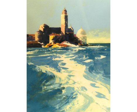 Donald Hamilton Fraser (British 1929-2009), 'Launch Wash, St. Michele', screenprint, signed in pencil and numbered 61/225, 51