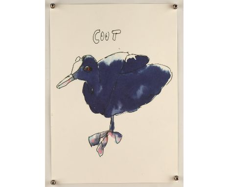 Vic Reeves (British b. 1959) 'Coot', unsigned lithograph with Sky Editions blindstamp, Circa 2006, edition size of 50, 42 x 2