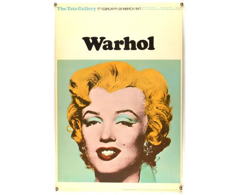 Andy Warhol, A Tate Gallery poster for the 17 February - 28 March 1971 exhibition, 76 x 51cm, published by Tate Gallery Publi