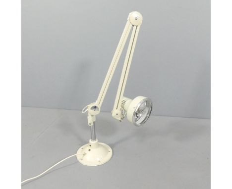 THOUSAND & ONE LTD. - A mid-century anglepoise lamp in cream finish.Turns on when plugged in. Not PAT tested. 