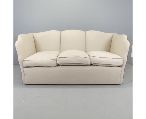 SIBYL COLEFAX & JOHN FOWLER - A contemporary Art Deco design three seater sofa. Overall 188x87x96cm, seat 155x52x70cm. WITH T