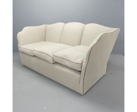 SIBYL COLEFAX & JOHN FOWLER - A contemporary Art Deco design three seater sofa. Overall 188x87x96cm, seat 155x52x70cm. 