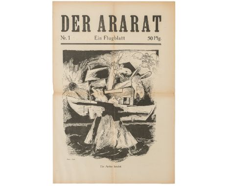 Der Ararat. Glossen, Skizzen und Notizen zur neuen Kunst. Herausgegeben von Hans Goltz. 1. Jahrgang, Flugblatt 1-3 und Heft 4