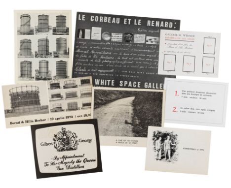 Sehr umfangreiche Sammlung von über 1700 Einladungskarten, Kleinkatalogen, Ausstellungsankündigungen etc. zahlreicher namhaft