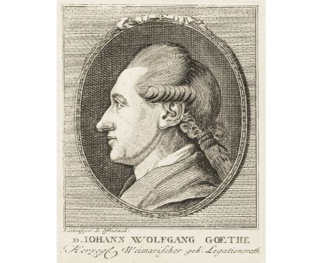 Goethe, Johann Wolfgang von - - Schnapper, J. D. Johann Wolfgang Goethe. Herzogl. Weimarischer geh. Legationsrath. - J. Schna
