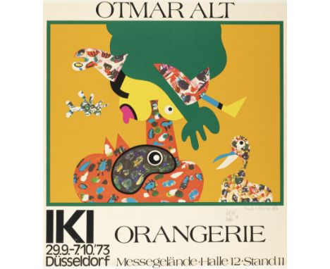 Sammlung von 50 (davon 9 signiert; 8 Doubletten) Ausstellungsplakaten, meist aus Köln und Düsseldorf. Meist Farboffset auf Pa