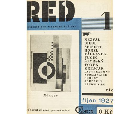 Avantgarde - Tschechien - - ReD. Mesicnik pro moderni kulturu. (Monatsschrift für moderne Kultur). Karel Teige (Redaktion). J