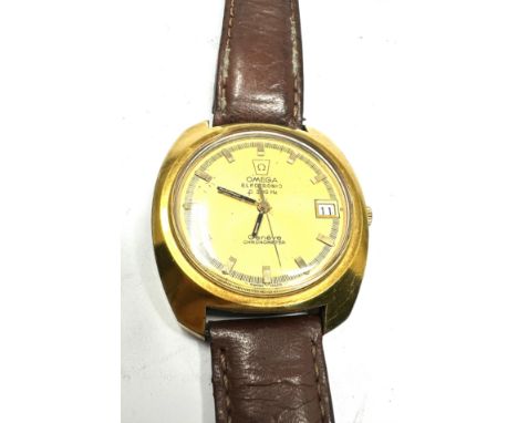 Omega Electronic f300hz geneve Chronometer date the watch is untested not ticking