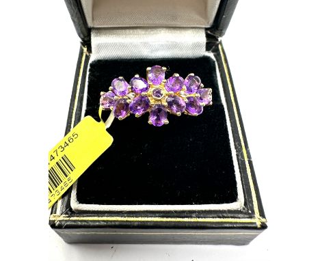 silver amethyst dress ring 