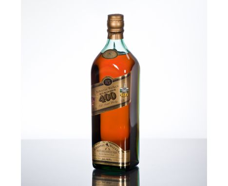 JOHNNIE WALKER KILMARNOCK 400
Blended Scotch Whisky, aged 15 Years. 75cl, 43% volume. CONDITION REPORT: Very good.