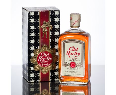 OLD RARITY DE LUXE
Blended Scotch Whisky by Bulloch Lade, & Co., Glasgow. 26 2/3 fl oz/75.5cl, 70 Proof, in carton. CONDITION