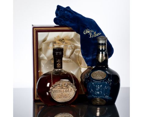 CHIVAS BROTHERS ROYAL SALUTE 21 YEAR OLD
Blended Scotch Whisky in blue Wade ceramic decanter. 75cl, 43% volume, with pouch.
W