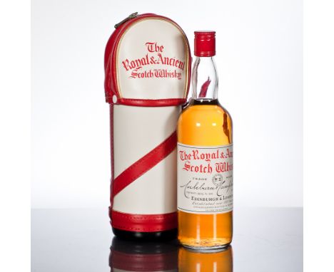 THE ROYAL & ANCIENT SCOTCH WHISKY
Blended Scotch whisky bottled by Cockburn & Campbell Ltd. Edinburgh & London. 26 2/3 fl.ozs