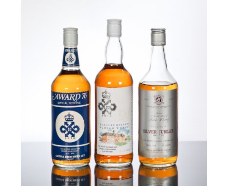 CHIVAS AWARD 76 SPECIAL RESERVE
Blended Scotch Whisky, bottled in honour of the Queen's Award for Export Achievement 1973, 19