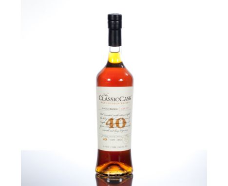 THE CLASSIC CASK 40 YEAR OLD
Single Batch Scotch Whisky, distilled 1972, bottled 2012 by The Glenaden Distilling Co., East Ki