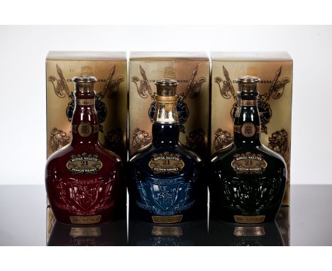 CHIVAS BROTHERS ROYAL SALUTE 21 YEAR OLD
Blended Scotch Whisky in sapphire flagon, labelled for the Asian market. 70cl, 40% v