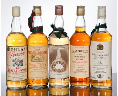 THE STRATHCONON 12 YEAR OLD
Pure Malt Scotch Whisky by James Buchanan Distillers. 75cl, 40% volume.
CAMPBELL'S TOMINTOUL SPEC