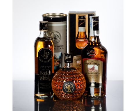 JOHN PLAYER SPECIAL WHISKY
Blended Scotch Whisky by Longside Distillers, Broomielaw, Glasgow. 700ml/0.7 L, 40% volume, in tin