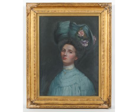BRITISH SCHOOL (19H CENTURY), PORTRAIT OF A LADY oil on canvas 69cm x 59.5cm Framed and under glass