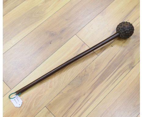 A South African hardwood Knobkerrie, 64cm in length