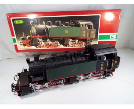 Lehmann - an LGB (Lehmann Gross Bahn) G scale, gauge 1, 0-6-6-0T Mallet tank locomotive, appears mint or near mint in origina