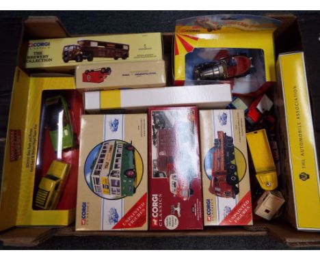 Corgi - seven diecast model motor vehicles by Corgi comprising CC99111 Only Fools and Horses set, Corgi Classics 97316 No.203