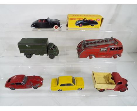 Dinky - Six diecast model motor vehicles, predominantly by Dinky, to include a Dinky Supertoys Fire Engine by Meccano, a Dink