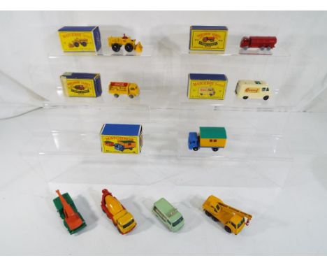 Matchbox by Lesney - a collection of metal diecast models to include five boxed examples comprising TV service van # 62, Petr