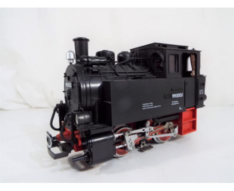 LGB (Lehmann Gross Bahn) - a G scale, gauge 1, 0-4-0T tank locomotive, black, op no 995005, excellent, unboxed - Est £80 - £1