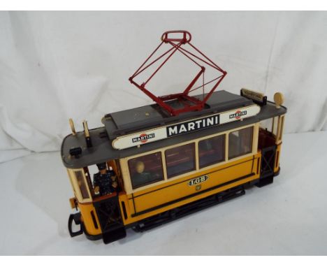 LGB (Lehmann Gross Bahn) - a G scale, gauge 1, tram / streetcar Bellevue / Bahnhof, excellent, (however foam packaging has di