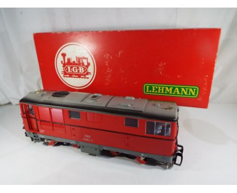 Lehmann - a LGB (Lehmann Gross Bahn) G scale, gauge 1, Bo-Bo diesel electric locvomotive, # 2095, excellent in original box -