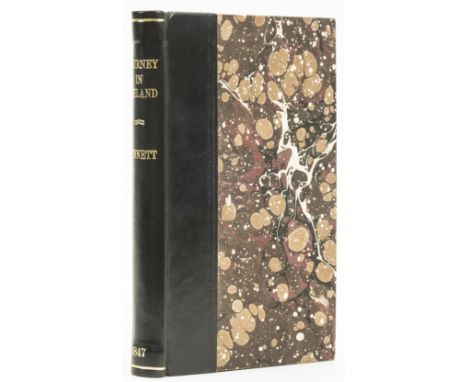 Ireland.- Famine.- Bennett (William) Narrative of a Recent Journey of Six Weeks in Ireland, first edition, ink inscription, m