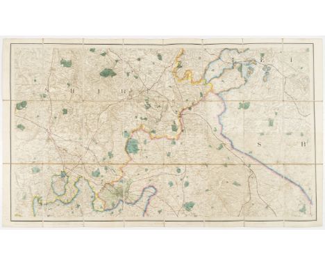 Birmingham.- Colby (Lt. Col. Thomas) Ordnance survey maps showing Birmingham and its environs, two sheets, numbers LXIII N.W.