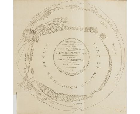 The Leicester Square Panorama.- Plymouth.- Adlard (J.), Publisher. The Circle of Observation in the Lower Room, Panorama, Lei