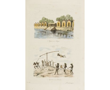 Africa.- Eyriès (Jean Baptiste Benoît) Voyage Pittoresque en Asie et en Afrique, first edition, hand-coloured engraved fronti