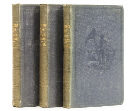 Marryat (Frederick) Masterman Ready, 3 vol., first edition, wood-engraved illustrations, 16pp. publisher's catalogue at end o