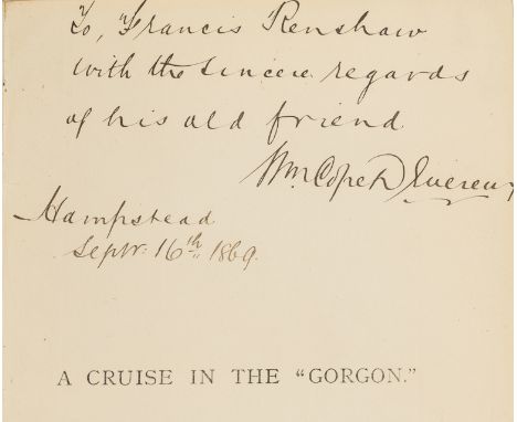 Africa.- Slavery.- Devereaux (W. Cape) A Cruise in the "Gorgon" ... , first edition, signed and inscribed by the author, fold