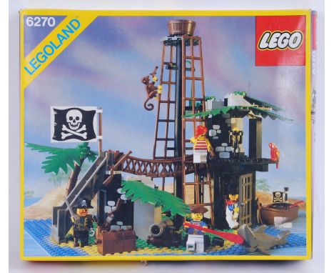 LEGO PIRATES: An original vintage Legoland Lego Pirates set 6270 Forbidden Island. Within the original box, with instruction 