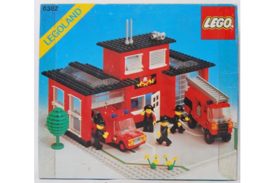 vintage lego fire station