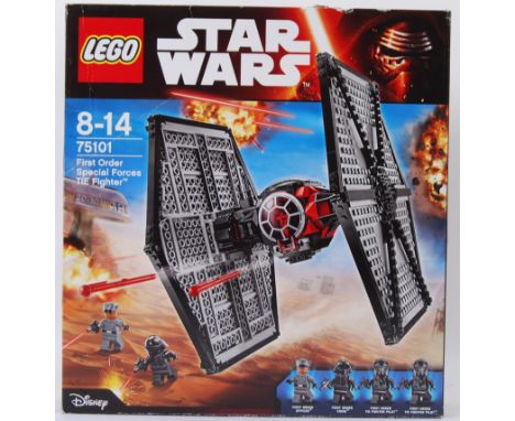 LEGO STAR WARS: A Lego Star Wars set 75101 'First Order Special Forces Tie-Fighter'. Factory sealed, unused and unopened with