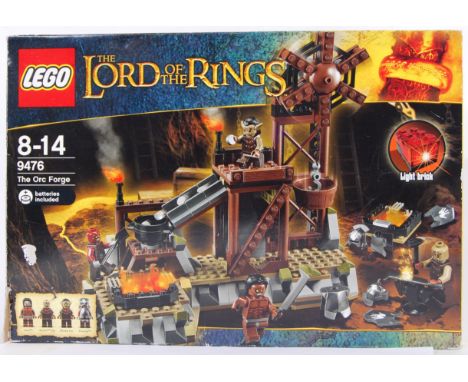 LORD OF THE RINGS LEGO: A Lord Of The Rings Lego set 9476 The Orc Forge set. Box opened, but contents still sealed within the