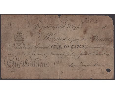 Brymbo Iron Works, Denbigh, for the Executors, Trustees of the late John Wilkinson, 1 Guinea, 8 April 1814, serial number S12