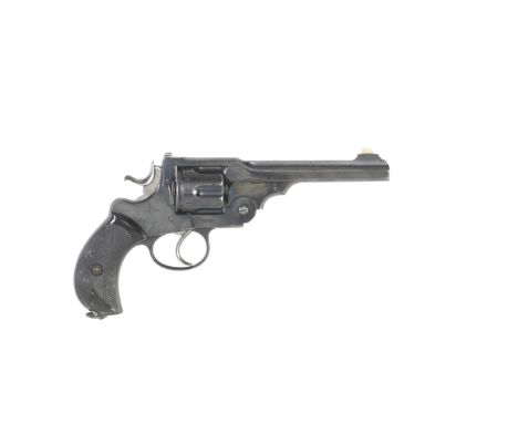 A fine .455/476 'WG Model' revolver by Webley, no. 6339, retailed by Wilkinson Sword Co.The barrel with nickel blade-foresigh