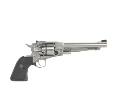 A .45 Ruger 'Old Army' muzzle-loading pistol number 14588107Converted to nitro proof, the round barrel with blade-foresight a