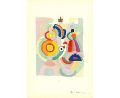 Sonia Delaunay (1885 â€“ 1979) was a Ukrainian-born French artist who was a pioneer in the fields of abstract art, textile de