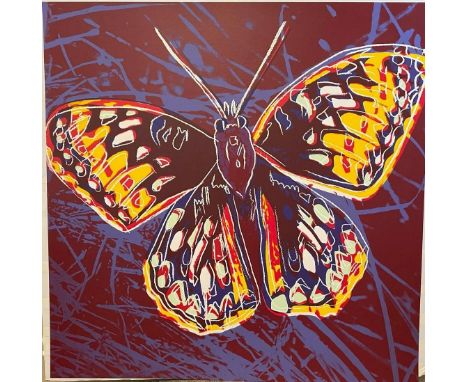 Andy Warhol - "San Francisco Silverspot" from 'Endangered Species' - USA, 1983. Screenprint in colors. 38 x 38 in. This work 